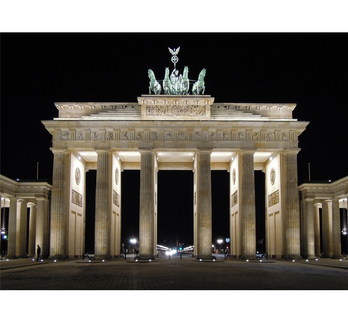 Berlin photo - Night on Brandenburg Gate - photo cult berlin