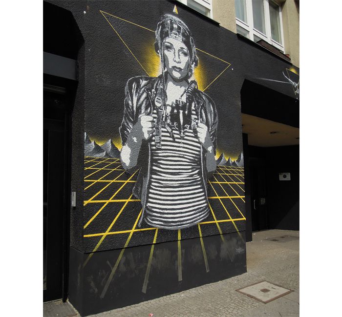 Berlin photo - Street art on Bülowstrasse, Berlin-Schöneberg - photo cult berlin