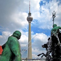 Neptune fountain and TV-Tower