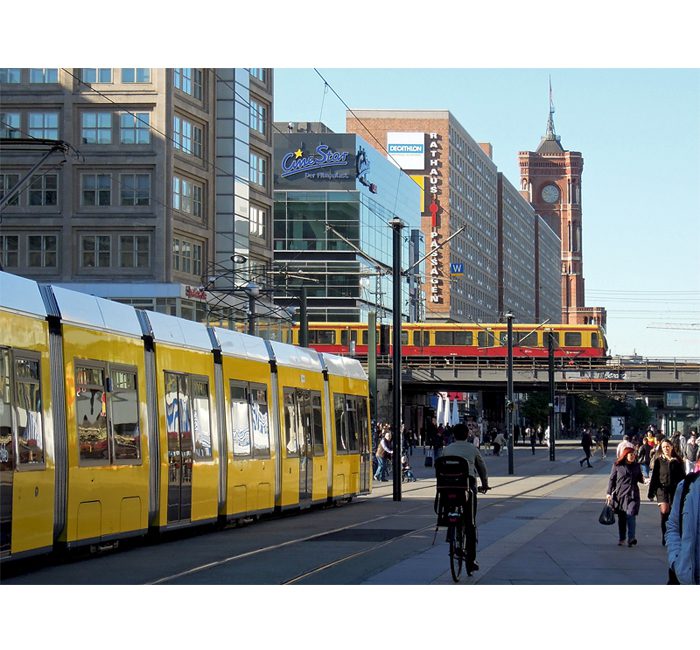 On Alexanderplatz towards Red City Hall - photo cult berlin